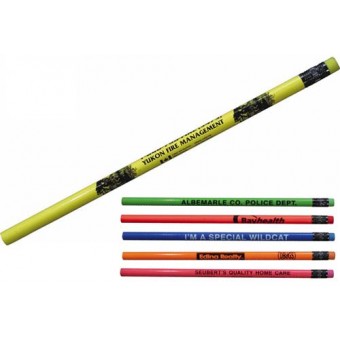 Pencils Neon with Matching Erasers